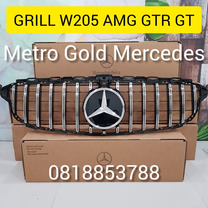 Grill Grille W205 AMG GT GTR List Chrome Mercedes Benz Grill W205Mercy