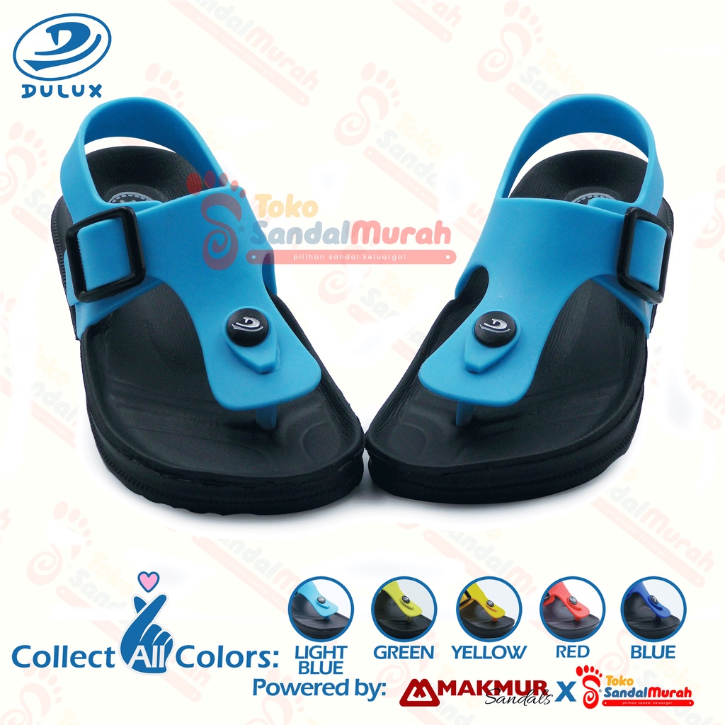 Toko sandal murah - Sandal Capit Tali Belakang Anak Unisex Model Gunung  M 213 E GN