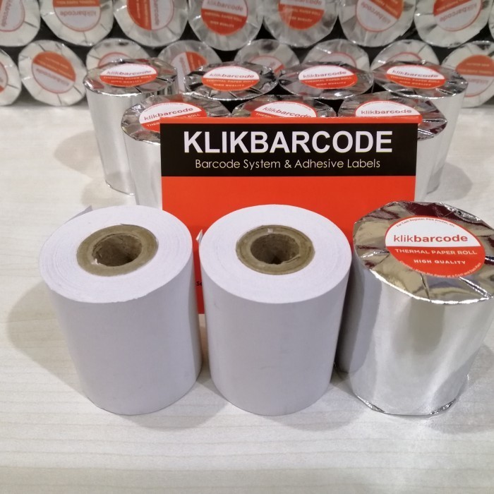 

MURAH Kertas Thermal Officeklik / Paperklik 58x48 Hitam -KertasStruk 57 x 47 KLIKBARCODE