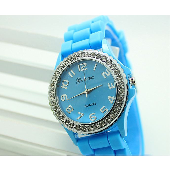 Jam Tangan Wanita/jam tangan korea -Geneva - Strap Silikon