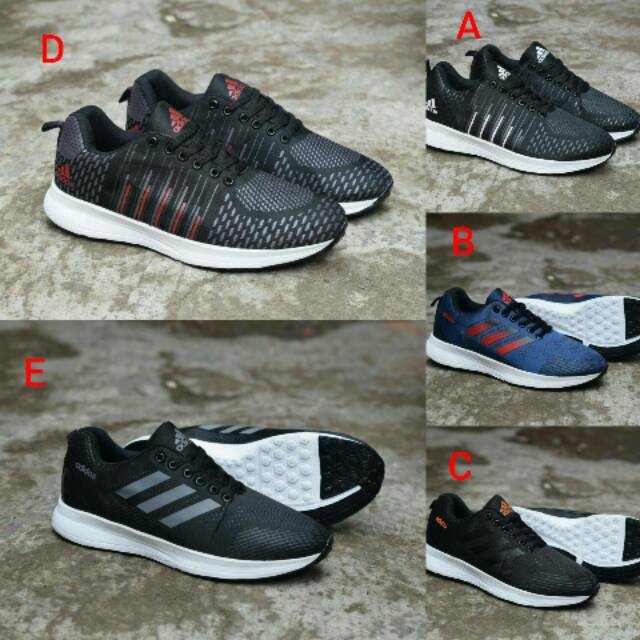 Sepatu Sport Running Hitam Santai Sneakers Pria Sepatu Kets Olahraga Lari Sneaker Pria Original