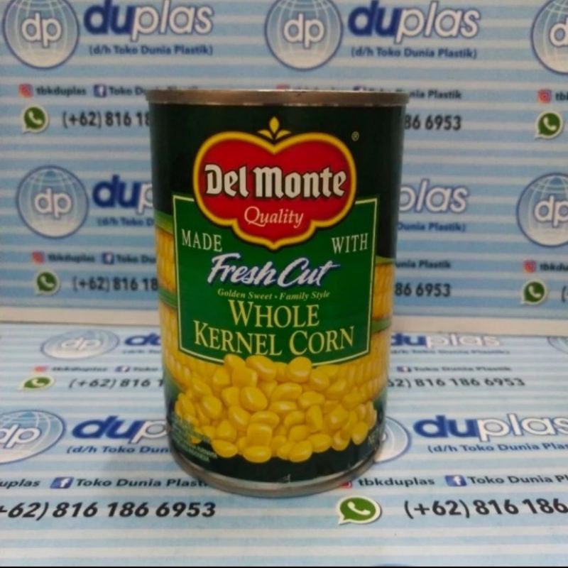 

Del Monte Whole Kernel Corn / Jagung Kaleng 420 gr