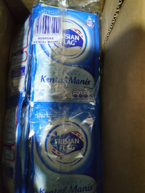 

RB22 Susu Bendera (Frisian Flag) Kental Manis Putih Sachet / Dus (20 Pack)