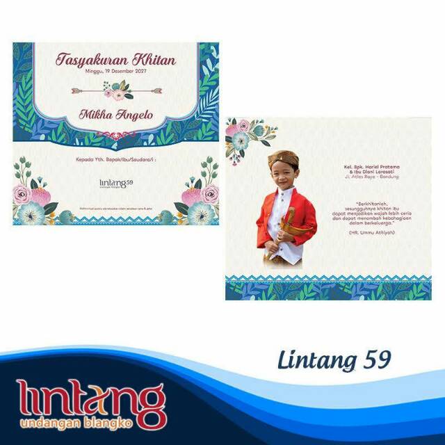 Undangan khitanan lintang 59