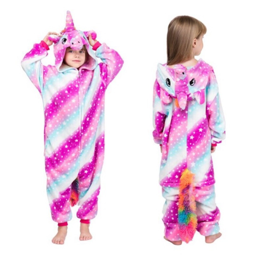 PIYAMA UNICORN BAJU TIDUR COSTUME ONESIE KOSTUM KARAKTER ANAK