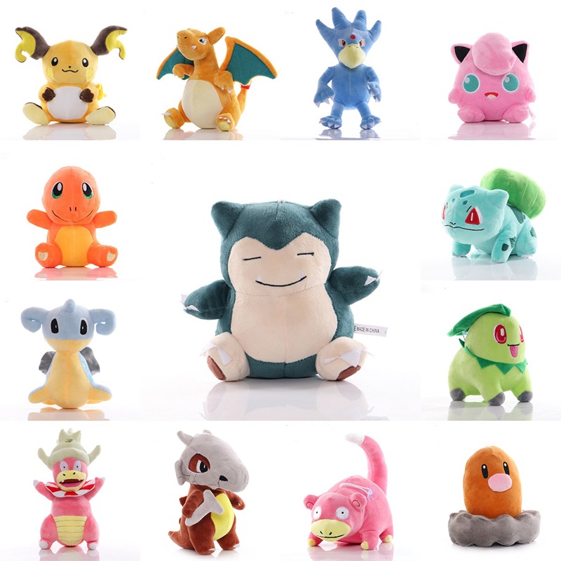 8&quot; Anime Pokemon Plush Toy Pikachues Venusaur Bulbasaur Toys Cartoon Plush Doll