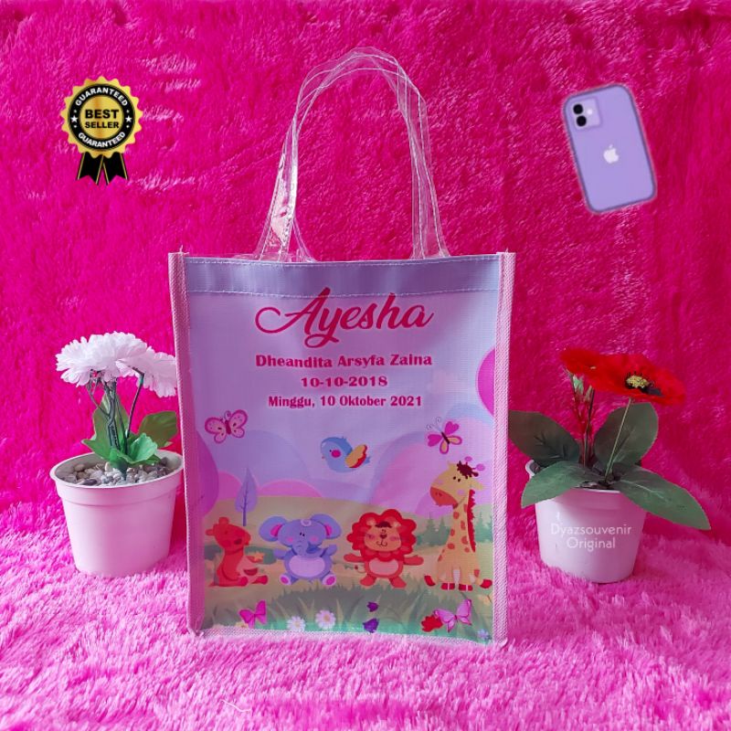 

Tas Mika new arrival custom goodie bag animal souvernir tas ulang tahun animal