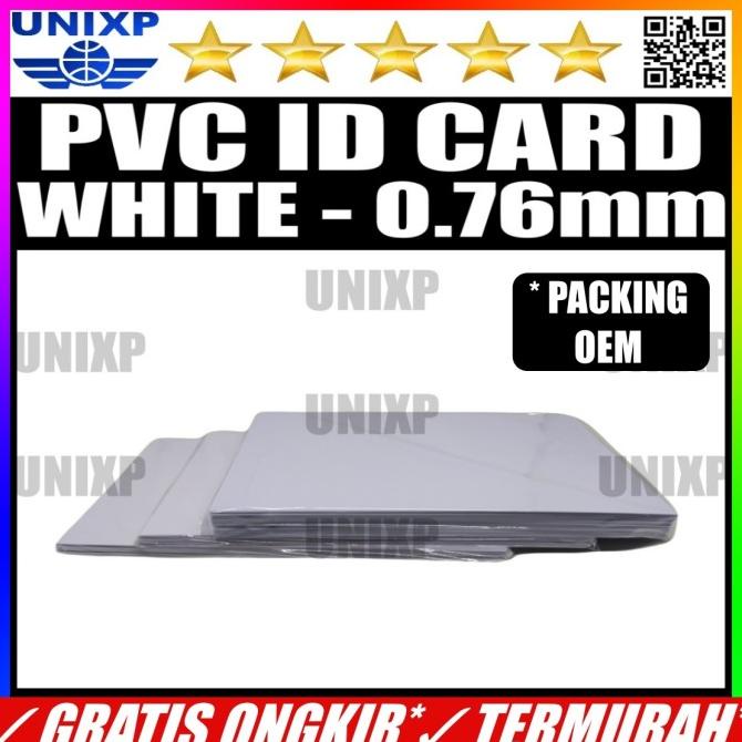 

Kertas PVC Bahan ID Card Instan - White Putih