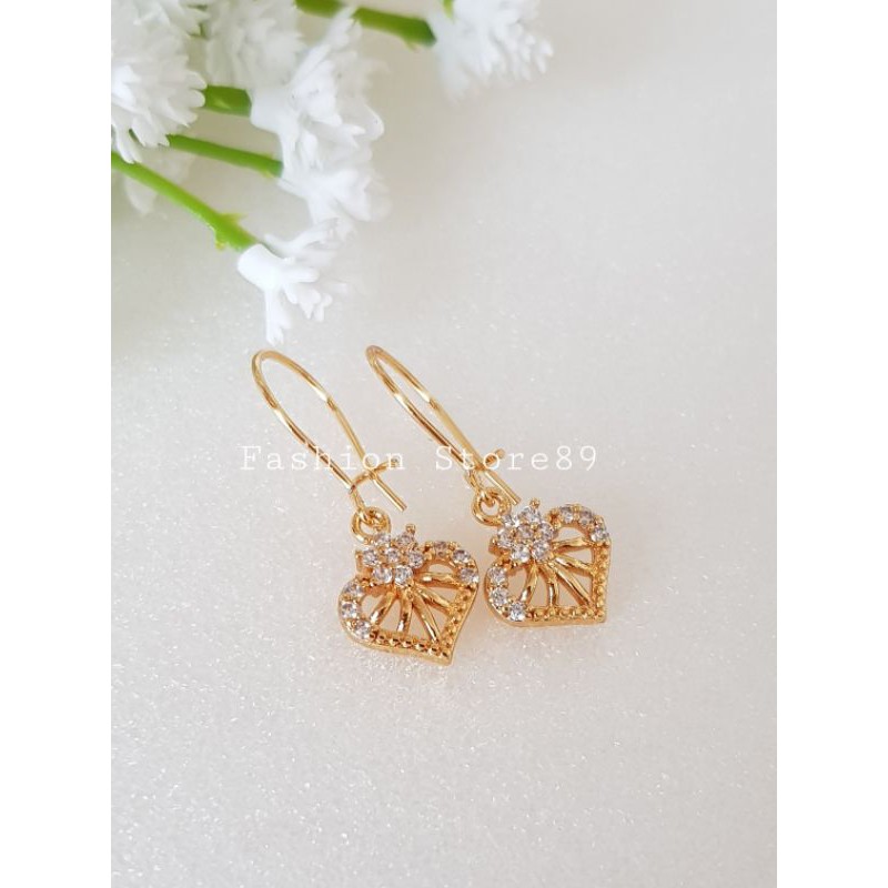 Ready Anting Love import bestseller xuping perhiasan lapis emas fashion impor