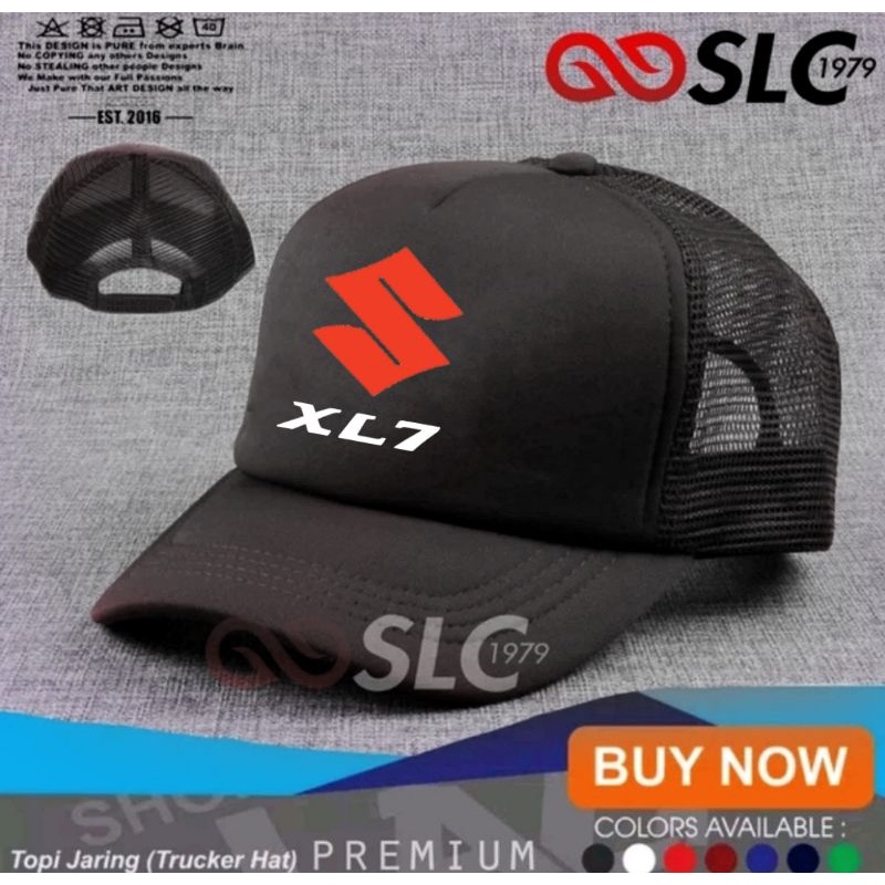 TOPI JARING TRUCKER PREMIUM HAT CAP SUZUKI XL7 CUSTOM NAMA LOGO SENDIRI