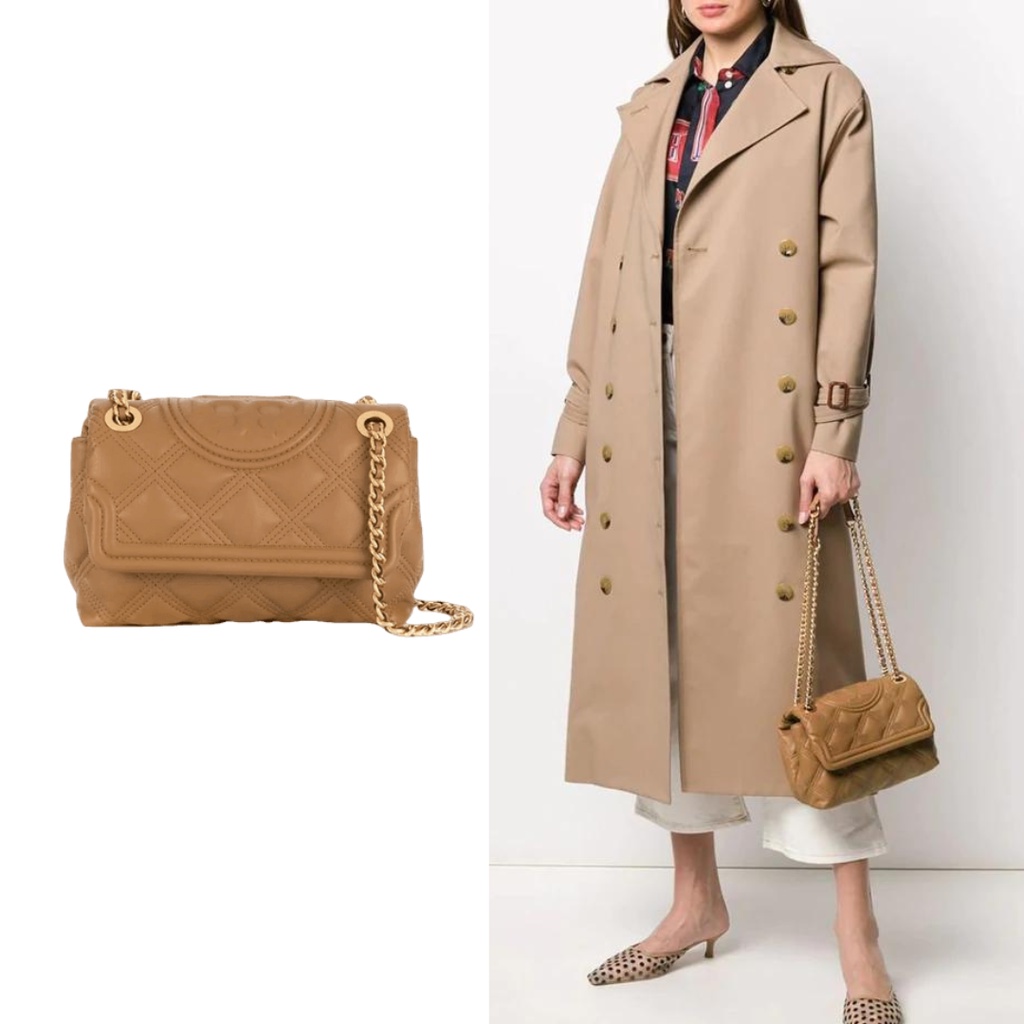 Tory Burch Fleming Soft Convertible Shoulder Bag - Tiramisu