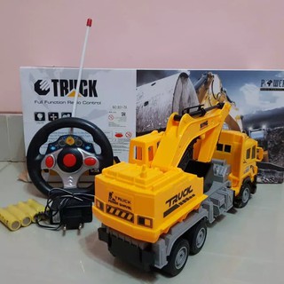 Mobil Truk  Excavator Remote Control Batre Cas RC Car 