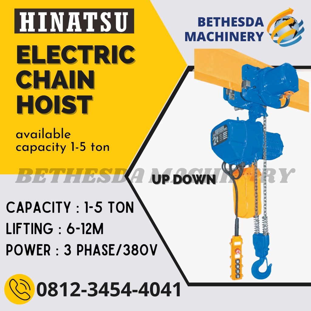Hoist Chain Hinatsu 1 ton Electric Crane