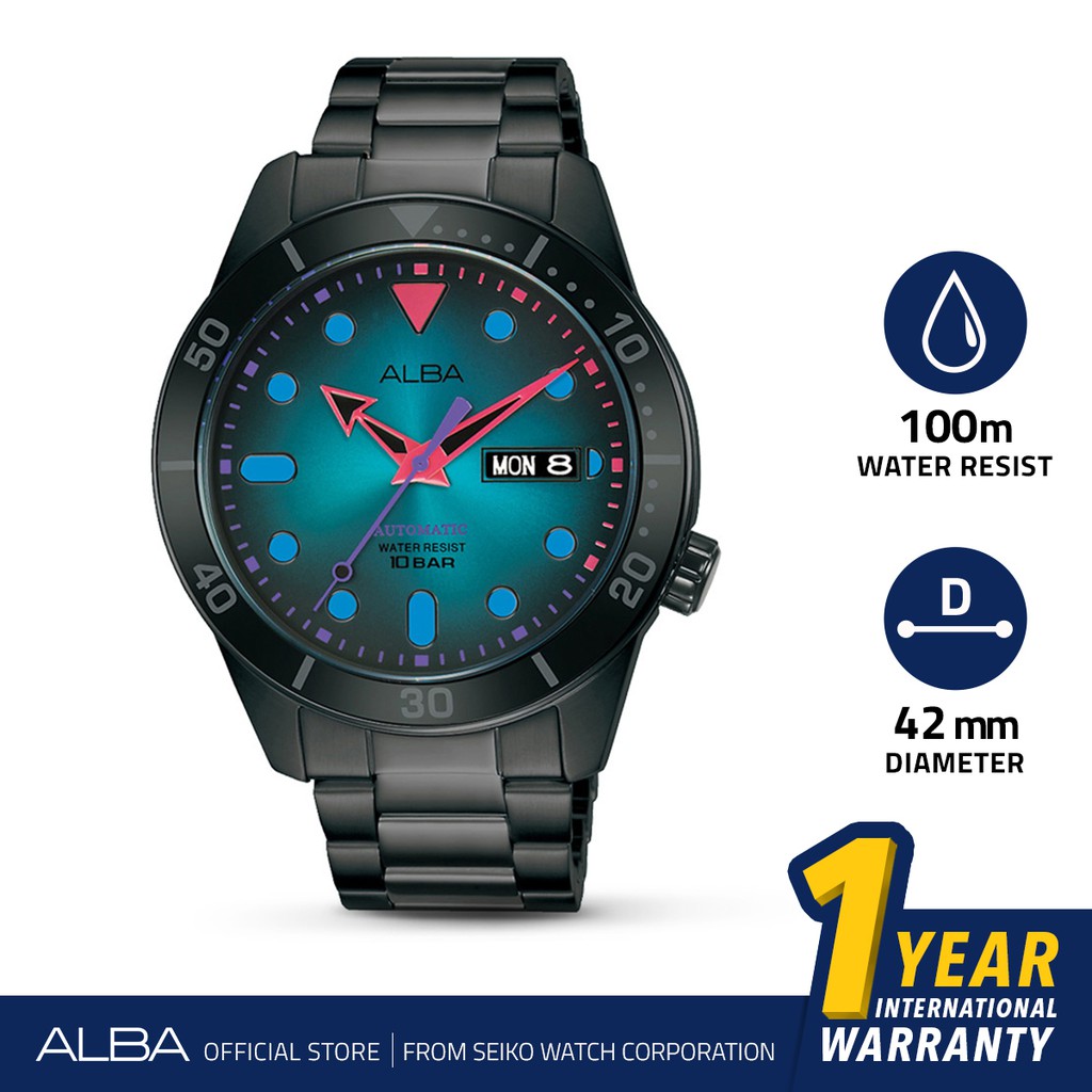 Alba Tokyo Neon Automatic AL4175 Original Jam Tangan Pria