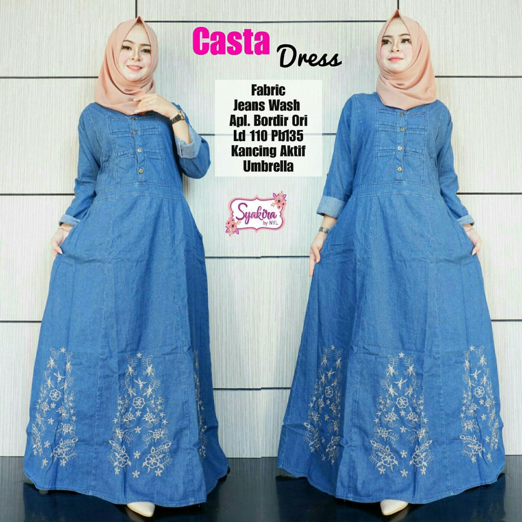 AERO MAXI JEANS CASTA DRESS JUMBO GBM