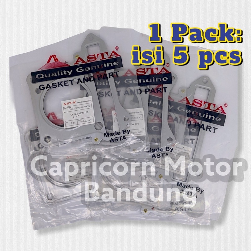 PAKING GASKET CYLINDER HEAD ATAS SATRIA FU 150 FU150 ASTA ISI 5 PACKING KOP