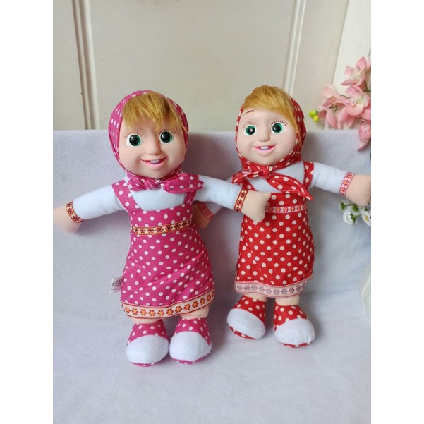 Boneka Marsya Muka karet Ukuran L dan XL