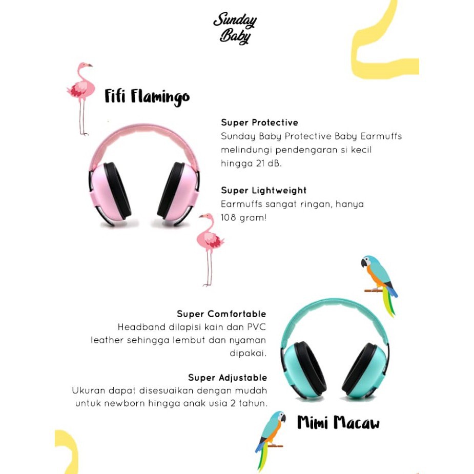 Sunday Baby Protective Baby Earmuffs | Penutup Telinga