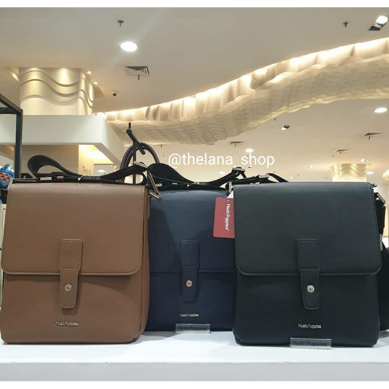 TAS SLING BAG HUSH PUPPIES PRIA ORIGINAL COUNTER NEW ARRIVAL 405 SELEMPANG