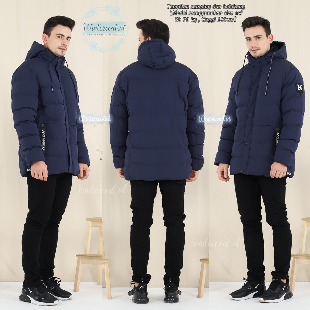 Winter coat men jaket gunung pria import hangat Jerome big size jumbo cowok jacket mantel hiking