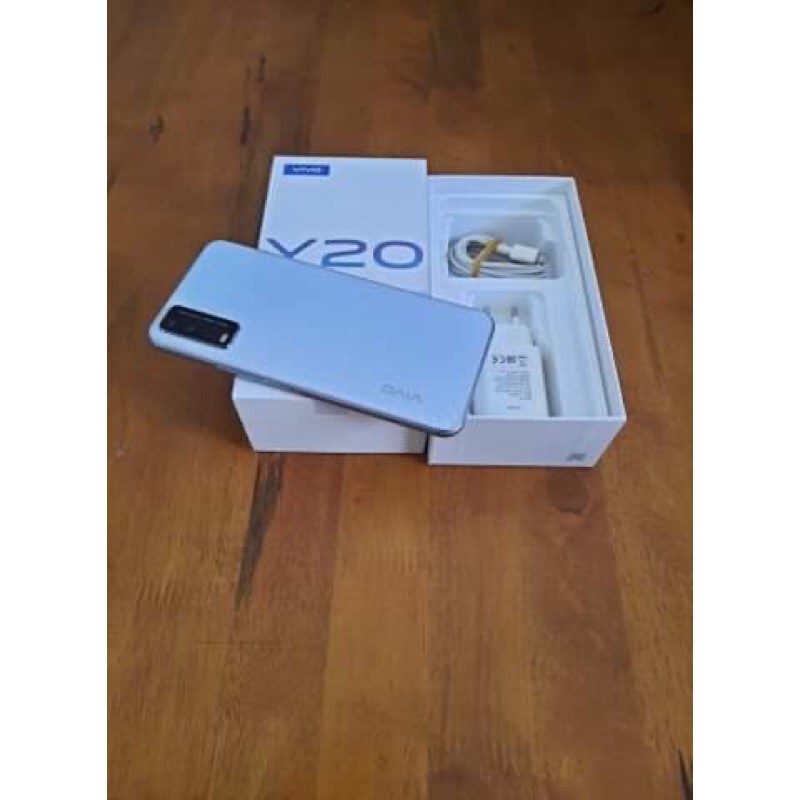 Jual Hp Vivo Y20 ram 3/64gb kelengkapan fullset ori