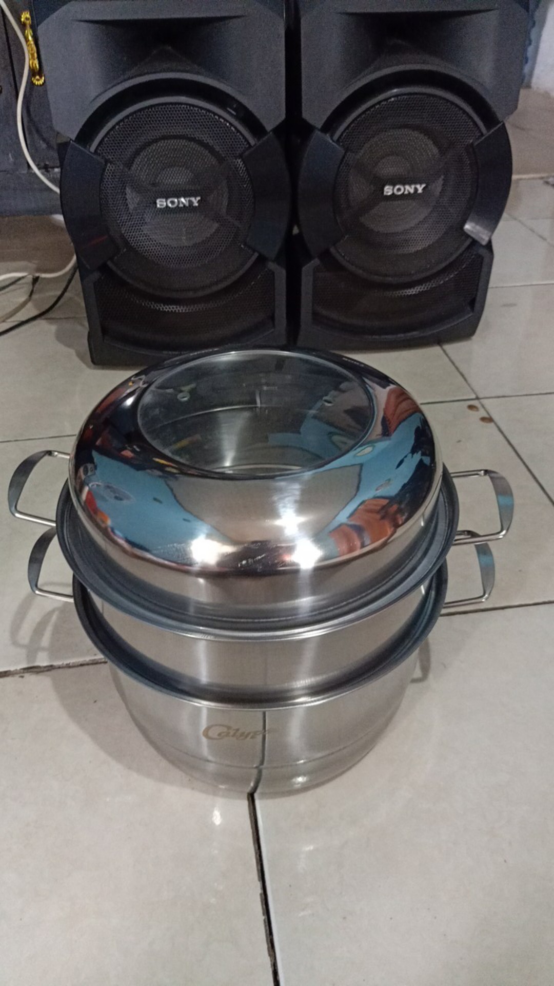 Calypso Panci Kukus Steamer 3 Susun 30cm Dandang Kukusan Stainless Ori Good Quality Best Seller