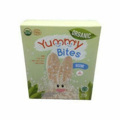 Yummy Bites Organic Rice Crackers 50g / Camilan Bayi / Snack Bayi