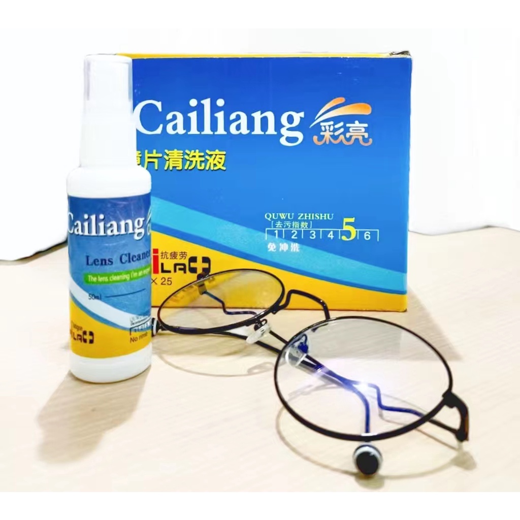 Cairan Pembersih Kacamata 50ml/ Air Pembersih Lensa Kaca Mata HP HELM Serbaguna Lens Cleaner