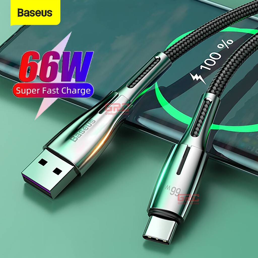 Kabel Fast Charging BASEUS Cable USB to Type C Super Charger 66W