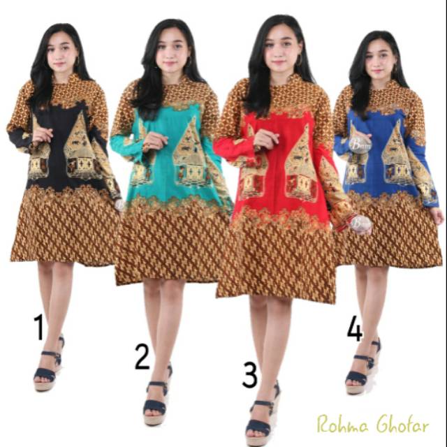 Maura Couple - Sania Ruffle Batik Couple Ori Ndoro Jowi DNT Garansi Termurah Shopee -