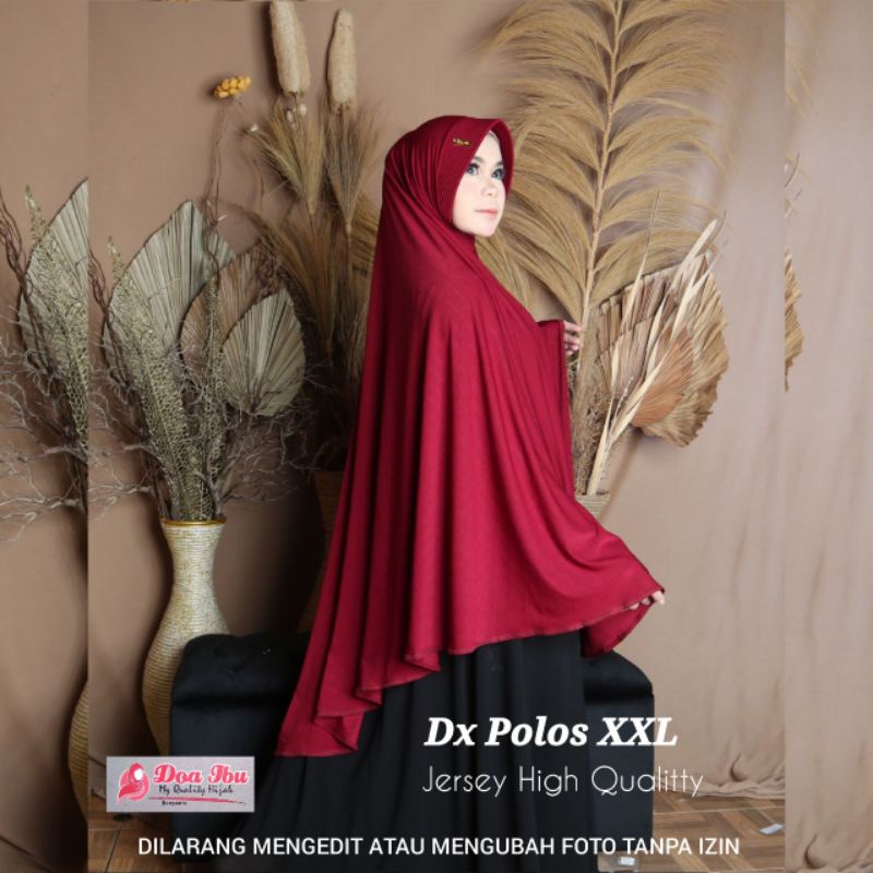 jilbab/bergo jumbo pet antem dex polos xxl by doi