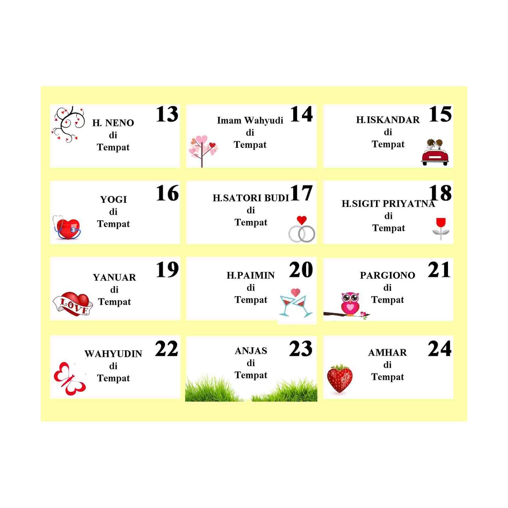 

LABEL STICKER MOTIF LABEL UNDANGAN STIKER TEMPELAN KERTAS UNTUK UNDANGAN 103 D/B 13 - 24