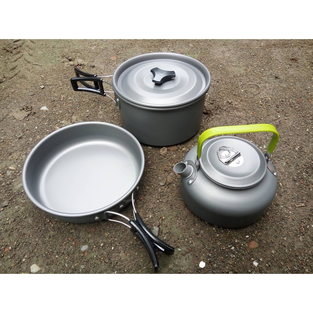 Panci Masak Camping Teko - Nesting - Cooking Set Kettle - Cookware