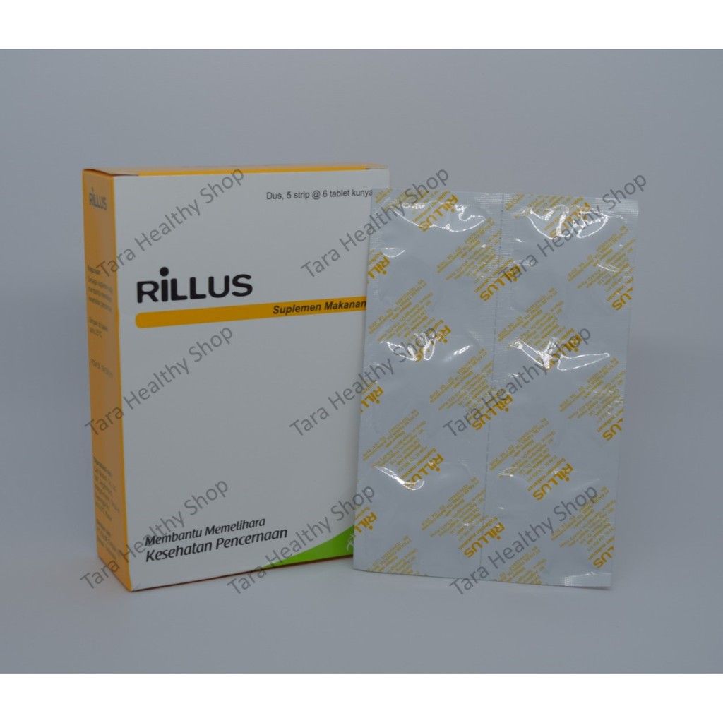 Jual Rillus 30 Tablet Kunyah Synbiotik Prebiotik Probiotik