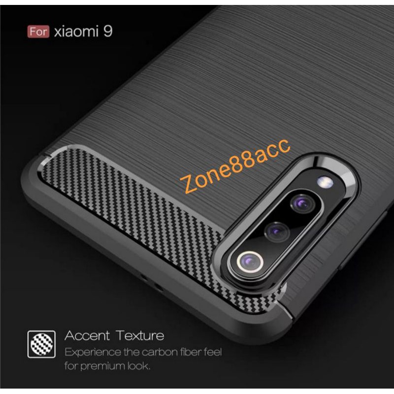 Silicon Case XIAOMI Mi 9 Mi 9X Softcase iPAKY Carbon Casing Cover TPU