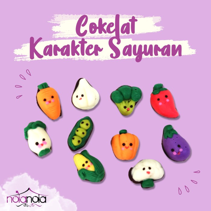 

Cokelat Coklat Karakter Sayur Sayuran