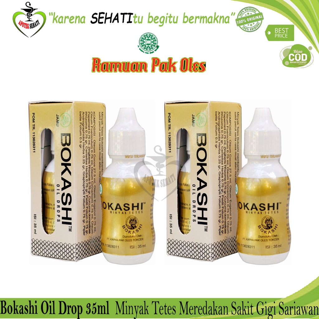 Bokashi Oil Drop 35 Ml Pereda Nyeri  Paling Ampuh