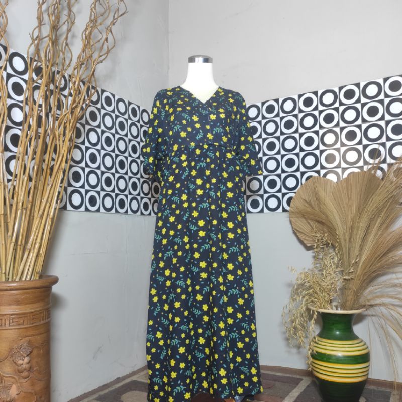 BESTSELLER DASTER KIMONO LENGAN LONCENG RAYON PREMIUM LD 120 PB 125 BUSUI FRIENDLY-Motif 30