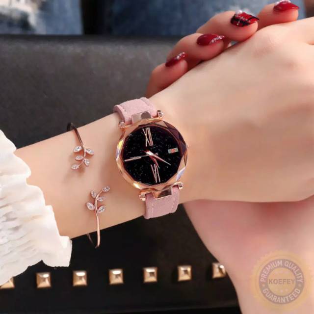 Promo Sale!! Jam Tangan Wanita Romawi Kulit C4008