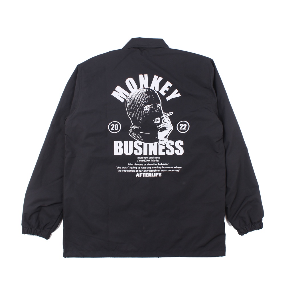 AFTERLIFE - Coach Jacket MonBus Black