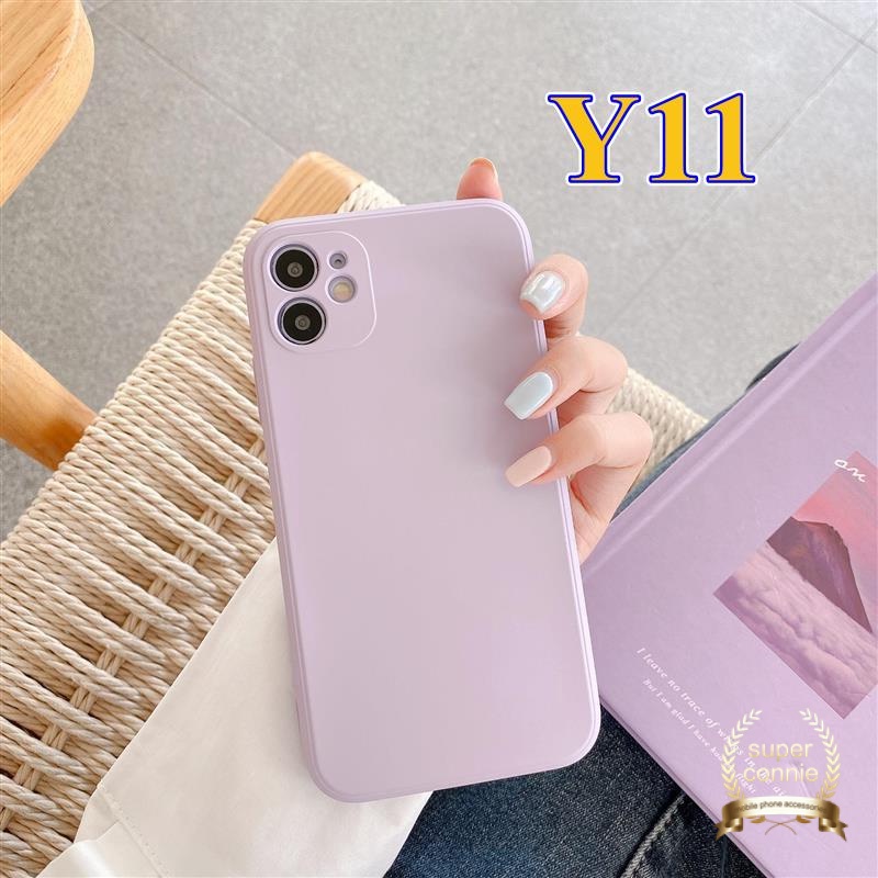 Soft Case Silikon Tpu Warna Polos Untuk Iphone 11 12 13 Pro Max Xs X Xr 7 8 6 6s Plus Se