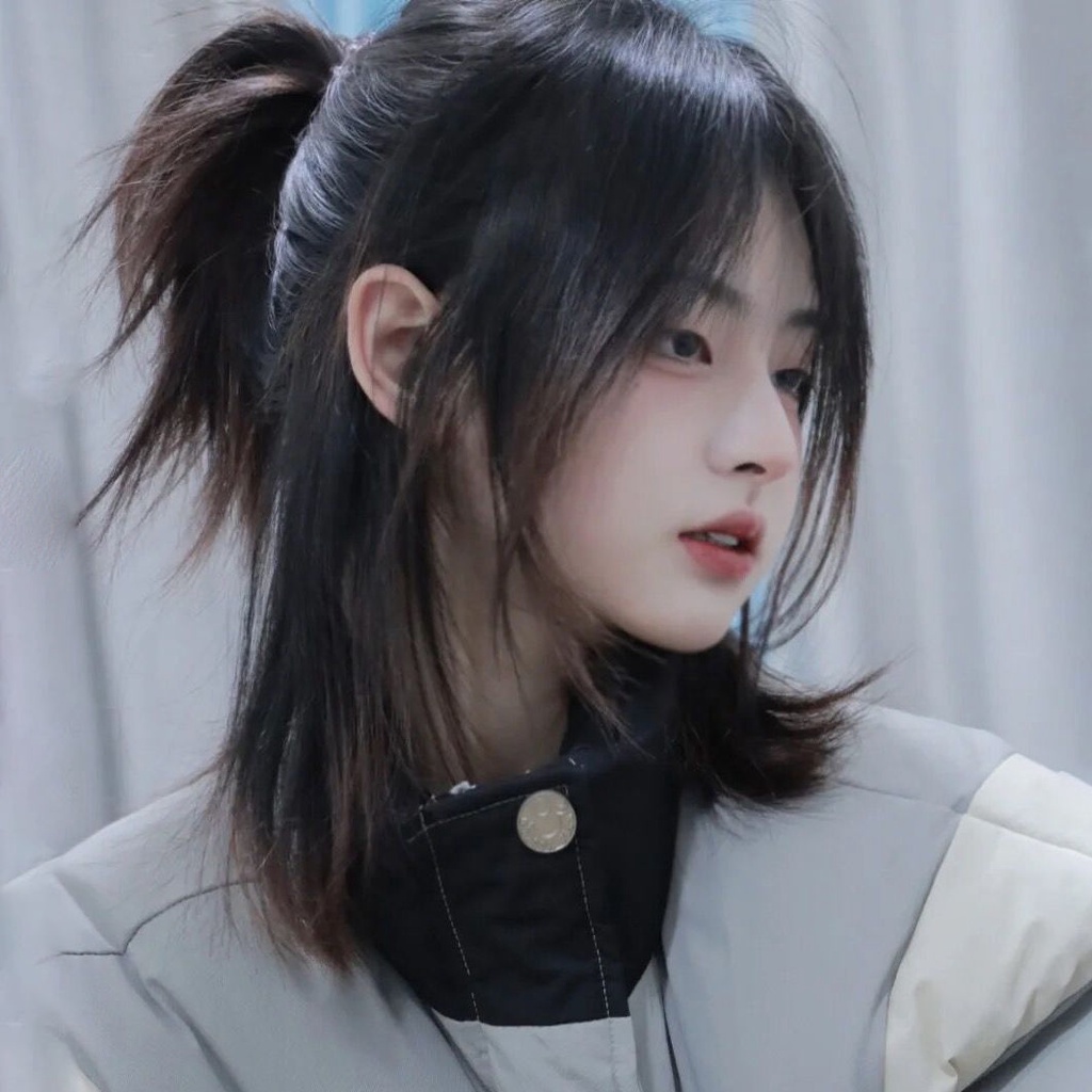 Remaja jepang merasa serigala ekor rambut pendek wig anak laki-laki dan perempuan keren dan tampan k