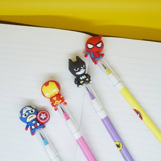

PENSIL AVENGERS PENSIL SUSUN PELURU BENSIA SUPER HERO BATMAN CAPTAIN AMERICA SPIDER MAN IRON MAN