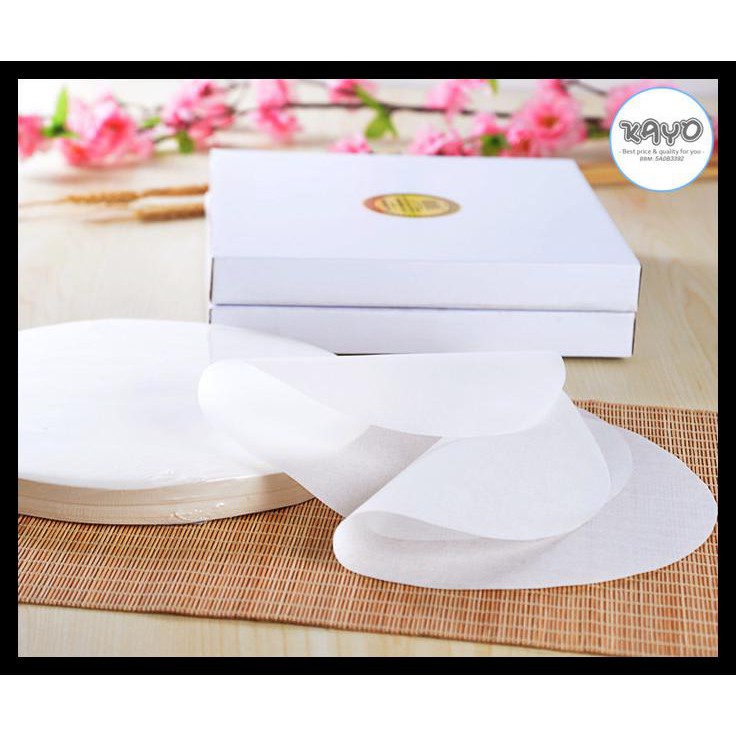 

24Cm| Kertas Roti Lingkaran, Kertas Roti Serba Guna Kertas Bolu Bulat