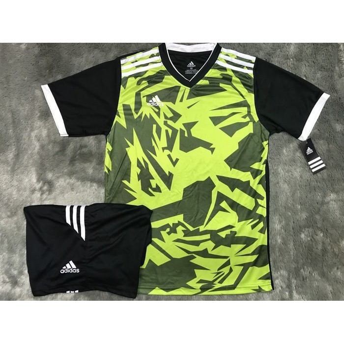 [TERLARIS] Setelan Stelan Futsal Jersey Baju Kaos Adidas Macan Jersey Futsal