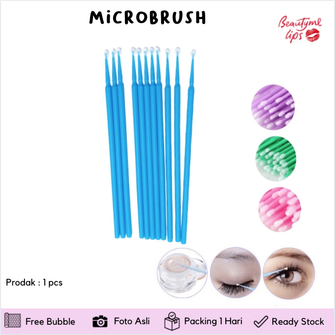 MICROBRUSH / MICROBUDS For Eyelash Extension bulu Mata Brush bulu mata ECER