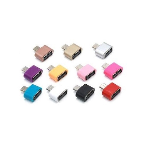 OTG MINI PERSEGI POLOS V8 Micro Usb port konektor PLUG NON KABEL