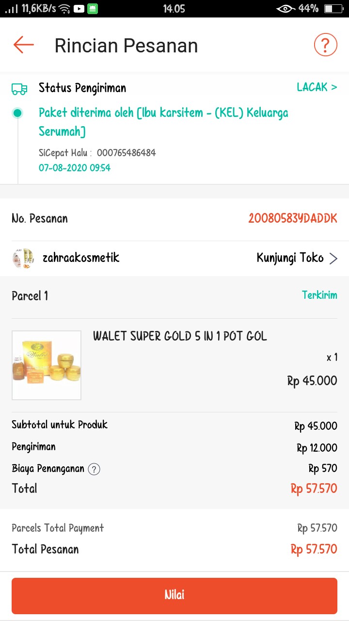 Walet Super Gold 5 In 1 Pot Gol