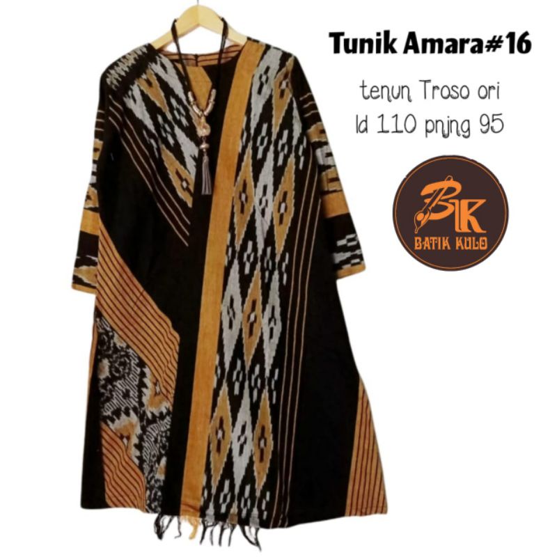 [TUNIK AMARA #16] Baju Atasan Wanita/Tunik Premium Motif Batik Mewah