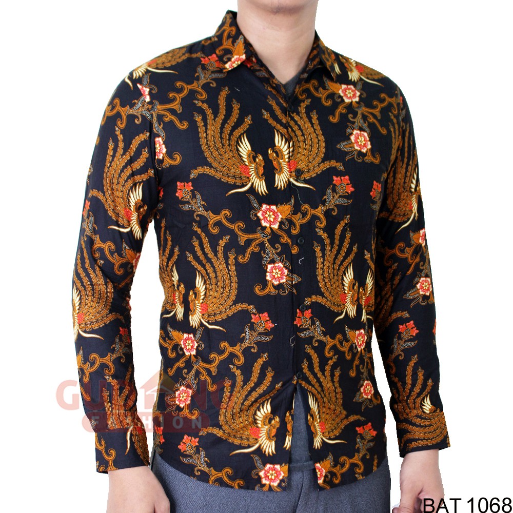 Kemeja Batik Pria Slim Fit Lengan Panjang (COMB)